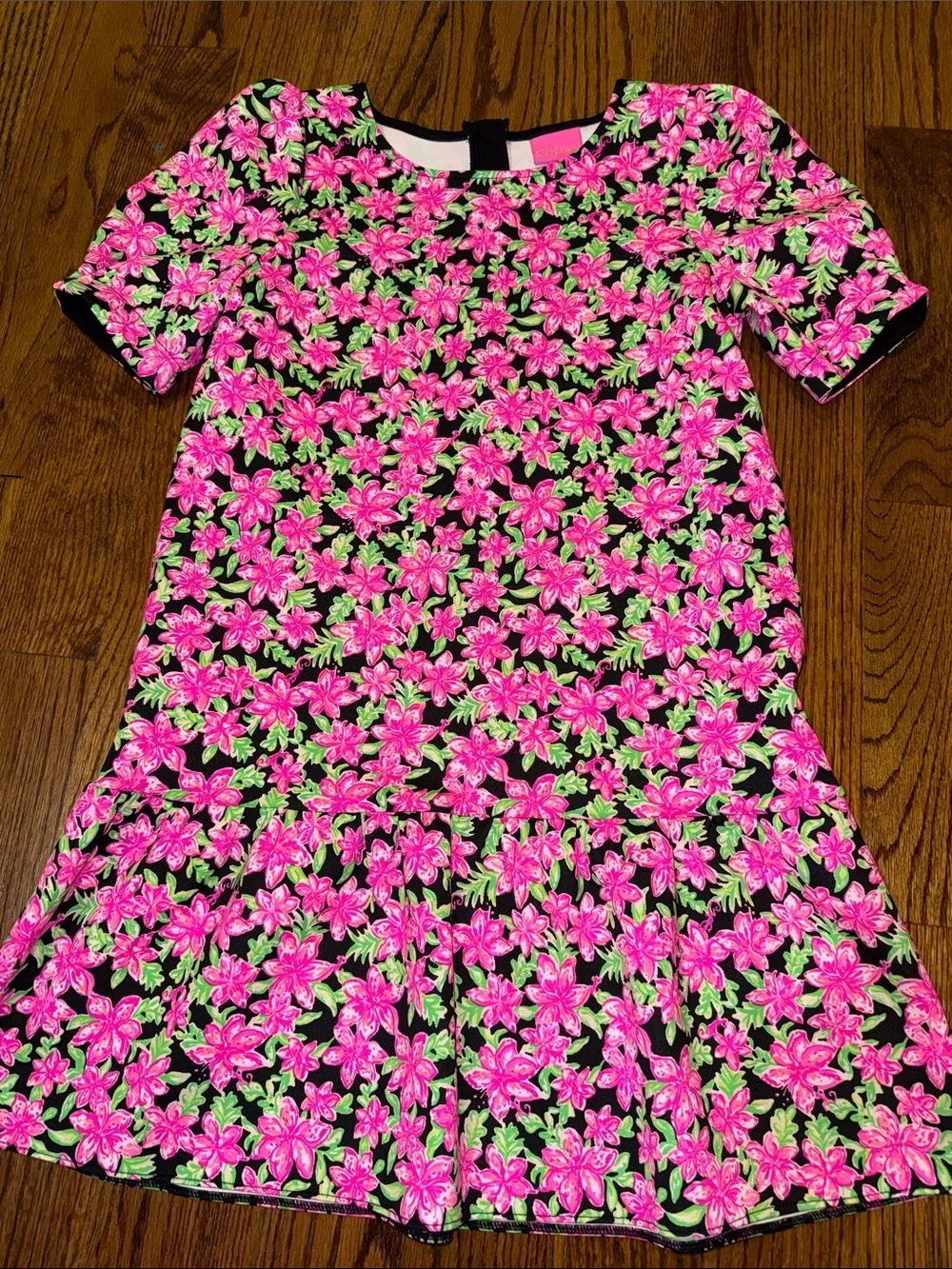 Lilly Pulitzer Chrishell Girls dress Onyx Lil Lilly Size Xl (12-14)